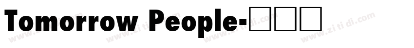 Tomorrow People字体转换
